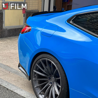 Autocollants YAJIU Film décoratif de revêtement de voiture Shark Blue Boat Vinyl Wrap avec libération d'air Vinyl Wrap Car Bleuinyl Changing Color