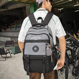 Surplus <b>Backpack</b> 14 In Color Blocking Letter Print <b>School</b> Education Junior Senior High <b>School</b> Boys - Product Image 1
