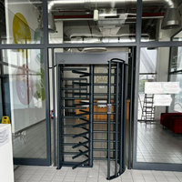 Mécanisme de tourniquet de renforcement Code Qr biométrique Lecteur de cartes Rfid Contrôle d'accès Porte de tourniquet pleine hauteur
