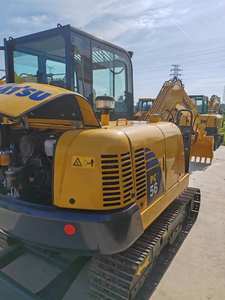 Mini-excavatrice Komatsu Pc56 d'occasion en excellent état, modèle 2022, capacité de la cuve de 0,2 m, utilisation commerciale pour rapport - Product Image 4