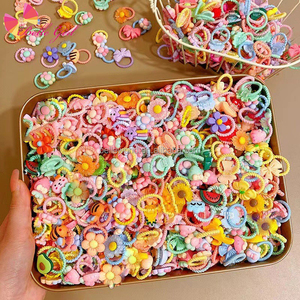 BELLEWORLD Factory, Estilo Coreano, Venta Caliente, 20 Piezas/10 Piezas por Bolsa, Diademas para el Cabello, Lindos Lazos para el Pelo de <span class=keywords><strong>Moda</strong></span>, Anillo para el Pulgar para Niños - Product Image 1
