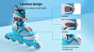 Chaussures de patins à roues alignées Offre Spéciale pour enfants directement en usine vente chaussures de patins à roues alignées clignotantes de haute qualité - Product Image 6