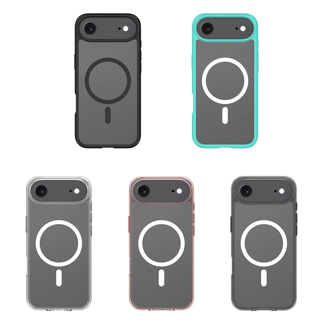 Transparent 1.5mm 2mm PC + TPU Hybrid Protective Mobile Phone Case for iPhone 17 Air 16 15 14 13 Magnetic Crystal Clear Phone
