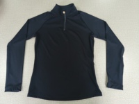 2024 nouvelles femmes équitation couche de Base à manches longues demi fermeture éclair équitation chemise couche de Base vêtements équestres en gros
