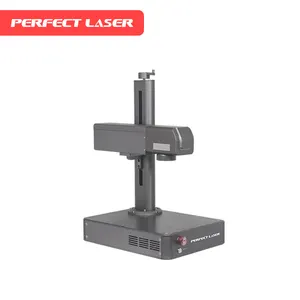 Perfect Laser- Newly design for metal nameplate engraving small desk computer integrated mini laser marking machine