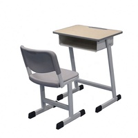 Bureau moderne en MDF et métal écologique avec 1 tiroir, ensemble de meubles scolaires verts, garantie incluse