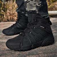 Vêtements de travail d'extérieur pour hommes, bottes de randonnée montantes d'hiver, bottes d'extérieur grande taille pour hommes