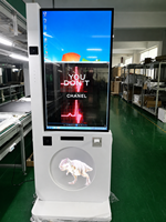 Kiosque d'affichage numérique intelligent à écran tactile, affichage OLED pour la publicité commerciale dans les centres commerciaux, les magasins de détail et les expositions