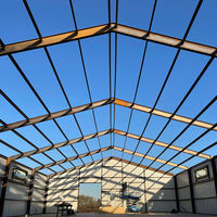 Kits de construction de maisons préfabriquées modulaires Structure en acier Cadre Atelier Entrepôt