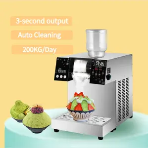 Truyền thống Hàn Quốc món tráng miệng làm sữa Tuyết ICE Shaver Thái Lan Bingsu máy Hàn Quốc Tủ đông bông tuyết bingsu-máy nhà hàng