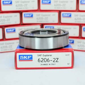 6205ตลับลูกปืนเม็ดกลมร่องลึกแบบแถว<span class=keywords><strong>เดียว</strong></span>เปิดกรงเหล็กกดระยะห่างปกติ25มม. เจาะ52มม. ความกว้าง15มม. - Product Image 2