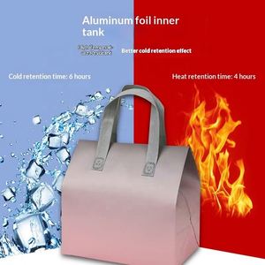 Sac isotherme portable en aluminium imprimé pour emballage alimentaire à emporter, idéal pour thé au lait froid - Product Image 5