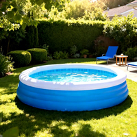 Piscine gonflable personnalisée, grande piscine flottante, matériau PVC avec coins renforcés pour bateau à rames ou bateaux tamponneurs