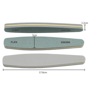 Outils pour les ongles, éponge double face lavable longue grise et verte, polissage et lissage double face pour manucure à domicile - Product Image 6