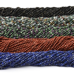 Vente en gros de perles rondes de haute qualité de 4mm à facettes en pierre naturelle pour la fabrication de bijoux et de bracelets - Product Image 3