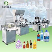 Machine automatique de lavage, remplissage et bouchage de bouteilles en verre multi-têtes pour cosmétiques, 50 ml, 100 ml, 200 ml