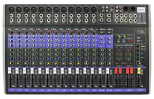 Console de mixage <span class=keywords><strong>audio</strong></span> DJ professionnelle 16 canaux, alimentée, avec écran tactile numérique, USB, en métal, 40W - Product Image 3