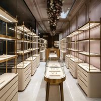 GZowin Schmuckvitrine - LED-beleuchtete, umweltfreundliche, langlebige Auslage mit anpassbaren Abmessungen für Einzelhandelsgeschäfte