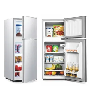Vanace Mini HK Ice làm mát bằng không khí lạnh đôi cửa tủ lạnh nhỏ khách sạn Tủ lạnh nhỏ gọn