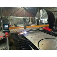 Machine et coupeur de Plasma et de flamme/oxycarburant CNC à portique robuste avec découpe en biseau linéaire manuelle
