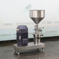 Mélangeur en ligne QIANGZHONG en acier inoxydable pour poudres et liquides avec trémie, mélangeur à cisaillement élevé pour la transformation laitière, des jus et du lait