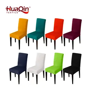 Housse de demi-chaise en spandex multicolore, housse extensible, housse de chaise de salle à manger pour mariage, banquet