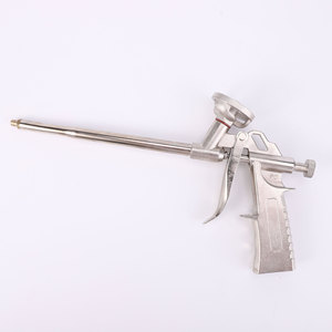 Pistola de calafateo manual de aluminio de grado industrial para espuma en aerosol, herramienta de trabajo metálica OEM personalizable para construcción - Product Image 3