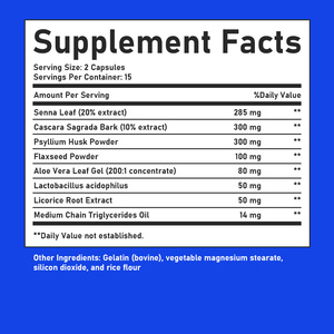 Cápsulas de Desintoxicación y Limpieza de Colon de Alta Calidad, 7 Días, con Hoja de Senna, Reparación de la Salud Intestinal, Control de Peso, Apoyo Digestivo - Product Image 3