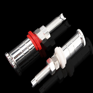 OEM gümüş plaka bağlama sonrası terminali hoparlör kablosu konektörü kadın Jack priz adaptörü HIFI aksesuarları - Product Image 5