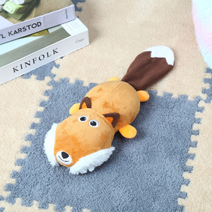 Hot Sale Soft Dog Factory Direct Supplier Custom <b>Plush</b> Interactive Toy Good Quality fox Squirrel Raccoon Dog Pet Toy - Product Image 3