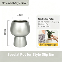 Pots de fleurs en céramique à arrosage automatique, jardinière moderne à arrosage automatique avec soucoupe amovible pour plantes d'intérieur