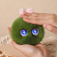 Peluche de lapin IA douce et moelleuse avec yeux LED animés pour enfants, compagnon interactif à chat vocal pour le bien-être