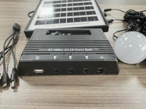 4W 5V pannello solare esterno portatile 3 lampadine luce di emergenza esterna Kit sistema lanterna da campeggio solare - Product Image 3