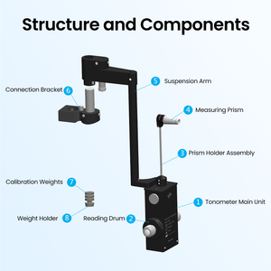 Asit <b>Optics</b> Ophthalmologic Examination Ophthalmic <b>Instruments</b> GT-600 Tonometry Goldman ApplanationTonometer - Product Image 2