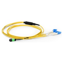 Cable de Fibra Óptica MPO-Buchse a LC-UPC de 8 y 12 Núcleos, Dúplex LC, Monomodo, con Conector Fanout MTP, Cable Troncal LWL
