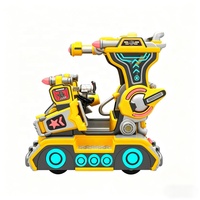 Topvoy TV-KR-012 Voiture tamponneuse commerciale pour enfants Battle God Qingtian en fibre de verre avec lumières RGB et radar anti-collision avant/arrière