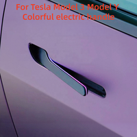 Poignée de porte électrique illuminée et colorée pour Tesla Model 3 Model Y, poignée de porte extérieure rétractable automatique