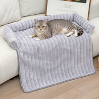 Plüschiges Polycotton Geradliniges Sofa-Haustierkissen, Warmes Rutschfestes Hundebett, Weiches Komfortables Katzenbett, Multifunktionales Katzennest