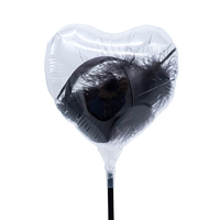 Joyeux anniversaire Saint-Valentin en forme de grand accessoire 3d en gros amour Stand petite feuille gonflable fête décoration ensemble coeur ballon