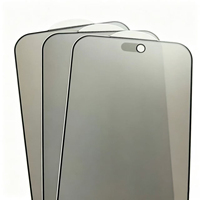 Protection d'écran anti-espion AG Matte, qualité AAA, dureté 9H, verre trempé ultra-fin, couverture intégrale pour 18 Pro Max