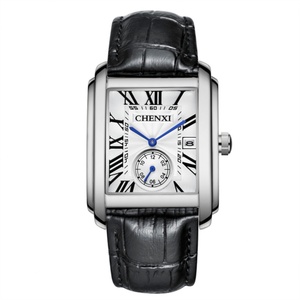 Reloj CHENXI para Hombre, Resistente al Agua, con Fecha, Deportivo, de Cuarzo, Casual, con Correa de Cuero - Product Image 1