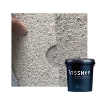 Peinture murale extérieure Vissney à base d'eau, effet marbre et granit, application au pinceau longue durée