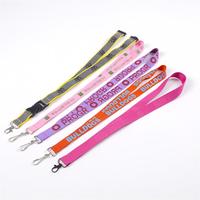 CH Wholesale Sublimation Printing Polyester Lanyards With Logo Custom Certification Keychain OEM ODM ECO Promotion Event Gifts