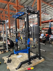Squat Power Cage Rack, Máquina de Entrenamiento Funcional, Pila de Pesas Smith de 75 kg, Equipo de <span class=keywords><strong>Gimnasio</strong></span> <span class=keywords><strong>para</strong></span> Tríceps, Equipo <span class=keywords><strong>para</strong></span> el Hogar - Product Image 3
