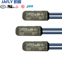 JAFLY KSD9700 5A 45C~285C Pelindung Beban Berlebih Plastik Bi-metal Tipe Normal Tertutup (Normally Closed) untuk Motor Kipas
