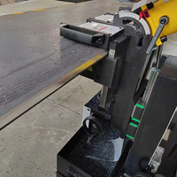 Machine à chanfreiner et à biseauter automatique polyvalente KEDES haute puissance 6KW 380V pour plaques d'acier, avec angle réglable efficace et roulement central