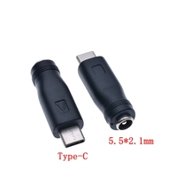 DC 5.5X2.1mm Femelle à Type C Mini Micro USB Mâle 5 Broches DC Power Plug Connecteur Adaptateur pour V8 V3 Android