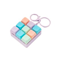 Llavero con Teclado de 9 Botones, Juego de Teclado para Dedos, Juguete de Coordinación Mano-Ojo, Juguete Antiestrés
