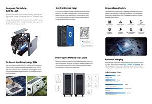 Vente flash, stock US, station d'alimentation <span class=keywords><strong>portable</strong></span> intelligente pour la sécurité domestique, batterie LiFePO4 3 kWh dans l'entrepôt américain - Product Image 6