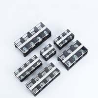 Bloc de bornes à vis en laiton 35A à courant élevé 11-20AWG, 6 pôles, 125A max continu, pour ligne d'armoire de commande industrielle